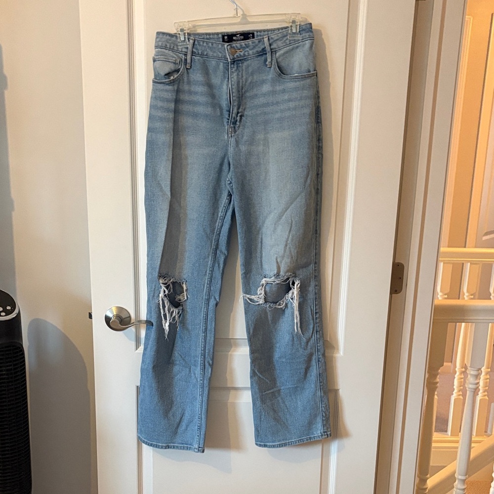 Hollister Light Blue Ultra High Rise Dad Jeans